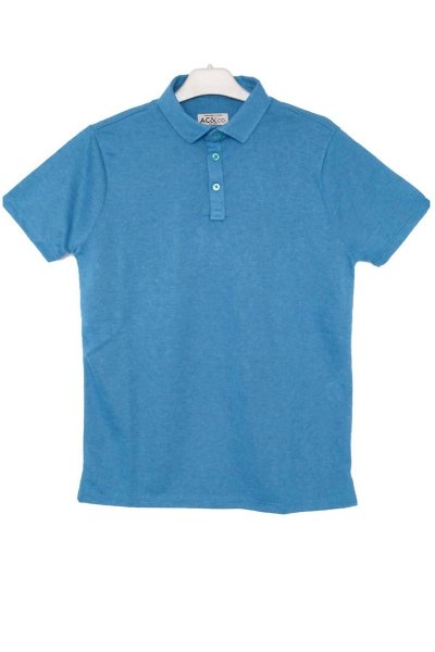 Altınyıldız Polo Yaka Slim Fit Turkuaz Tişört